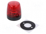 Signaller: lighting | continuous light | red | NE-A | 24VDC | IP65