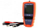Tester: wiring system | LCD | RJ45 | 0&divide;50&deg;C | 85x35x170mm | 52024556