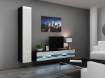 Cama Living room cabinet set VIGO NEW 9 black/white gloss