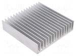 Heatsink: extruded | L: 100mm | W: 100mm | H: 25mm | 1.85K/W | aluminium
