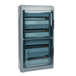 Plexo3 cabinet 72 modules surface mounting IP65 IK09 with PE+N terminal blocks