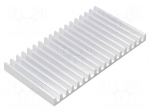Heatsink: extruded | L: 75mm | W: 140mm | H: 10mm | aluminium | raw