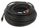 Cable | HDMI plug,both sides | PVC | HDMI 1.4 | 30m | black | Core: Cu