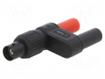Adapter | socket | black | 62.7mm | Type: insulated