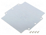 Mounting plate | steel | W: 143.7mm | L: 148.5mm | 1590Z
