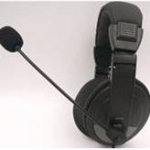 Headphone DELTACO with microphone, black / HL-50