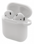 DELTACO AirPods Silicon Case, white / MCASE-AIRPS002