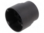 Connector: circular | male | contact insert | UIC558 | PIN: 18 | 10A | 60V