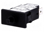 Circuit breaker | Urated: 240VAC | 48VDC | 1A | SPST | Poles: 1 | SNAP-IN