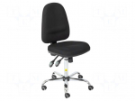 Chair | ESD | Seat dim: 430x455mm | Back dim: 500x440mm | 580&divide;770mm