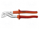 Pliers | adjustable | carbon steel | 240mm | 447/1VDEBI
