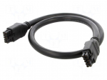 Cable | female | PIN: 10 | Len: 1m | 300V | 10A | Insulation: PVC | 2x5 | 12AWG