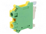 Splice terminal: rail | USLKG | screw terminal | yellow-green