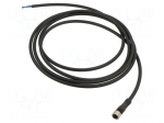 Cable: for sensors/automation | M8 | PIN: 4 | straight | 2m | plug | 75VDC