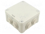 Enclosure: junction box | X: 125mm | Y: 125mm | Z: 61mm | wall mount