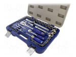 Wrench-set | 6-angles,socket spanner | 1/2",1/4" | 58pcs.
