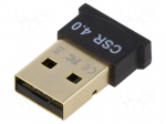 BT adapter | USB A plug | USB 2.0 | PnP | black | 3Mbps | 50m