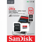 Sandisk Ultra Android microSDXC 64GB 140MB/s A1 Cl.10 UHS-I Memory card + adapter
