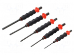 Tools set: punches | with rubber grip | 5pcs.