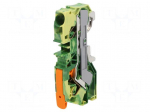 Splice terminal: rail | 2110 | 57A | 600V | push-in | yellow-green