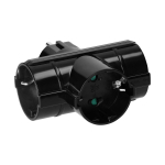 Uued tooted // Rozgałęźnik 3x2P+Z (Schuko), czarny