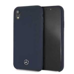 Back panel cover Mercedes-Benz Apple iPhone XR Liquid Silicone Case Navy