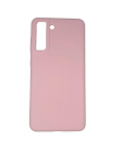 Back panel cover Evelatus Samsung Galaxy S21 FE Premium Soft Touch Silicone Case Pink Sand
