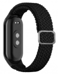 Strap iLike  Mi Band 8 wristband bracelet Braided fabric strap Black