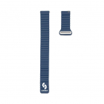 Strap Connect  20mm Flat head Leather - Silicone Loop Magnetic Watch Strap (130mm M/L) Midnight Blue