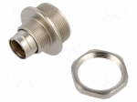 Connector: M9 | socket | male | Plating: gold-plated | 125V | 3A | IP67