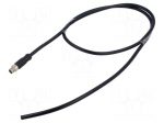 Connector: M8 | 3A | plug | male | PIN: 4 | IP67 | straight | Type: shielded