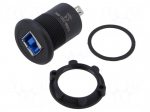 Adapter | USB A socket,USB B socket | USB 3.0 | Thread: M22 | 1&divide;10mm
