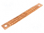 Braids | earthing tape | W: 40mm | 120mm2 | &Oslash;1: 17mm | &Oslash;2: 17mm | 420A | ST