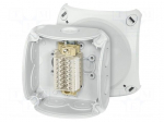 Enclosure: junction box | IP66 | with terminals | grey | ENYCASE&reg;