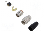 Connector: circular | push-pull | plug | PIN: 12 | 1A | HR25 | gold-plated