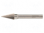 Rotary burr | &Oslash;: 3mm | L: 38mm | Working part len: 12mm | 3mm | metal | 6