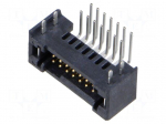 Connector: PCB to PCB | socket | male | PIN: 14 | TFM | angled | 3.7A | THT