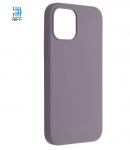 Riff Thin & Soft silicone case with soft fiber inside for iPhone 13 PRO Lavender Grey