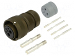 Connector: military | socket | female | PIN: 6 | VG95234 | silver plated