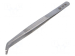 Tweezers | 160mm | Blades: narrow | Blade tip shape: flat