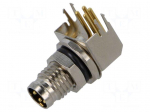 Connector: M8 | male | PIN: 4 | 48V | IP67 | angled | shielded | socket | 4A