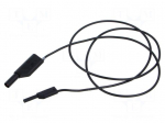 Test lead | 10A | insulated | Urated: 1kV | Len: 1m | black