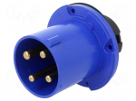 Connector: AC supply 3-phase | socket | male | power supply | 63A