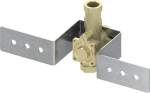 TECEbox flush valve housing with retaining clip