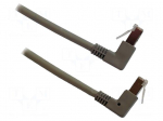 Patch cord | S/FTP | Cat: 7 | stranded | Cu | 2m | LSZH | grey | 26AWG