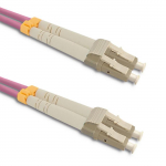 Qoltec Patchcord fiber optic LC/UPC - LC/UPC | Multimode | 50/125 | OM4 | Duplex | 1m