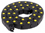 Cable chain | MEDIUM | Bend.rad: 80mm | L: 990mm | Int.height: 18mm