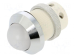 Indicator: LED | prominent | white | 24&divide;28VDC | 24&divide;28VAC | &Oslash;22mm | IP67