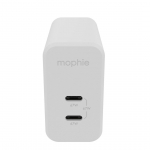 mophie Accessories-Wall Adapter-USB-C-PD-DUAL-67W-GAN-White-EU (2xUSBC)