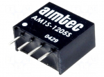 Converter: DC/DC | 1W | Uin: 10.8&divide;13.2V | 5VDC | Iout: 200mA | SIP4 | 1.8g